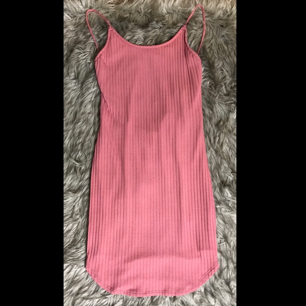 Salmon colored dress
